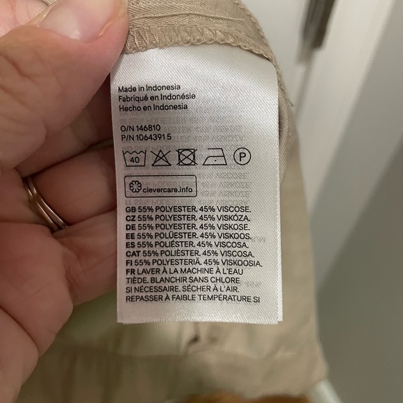 H&M Silky Kaftan MIDI Dress Beige NWOT - Picture 5 of 5